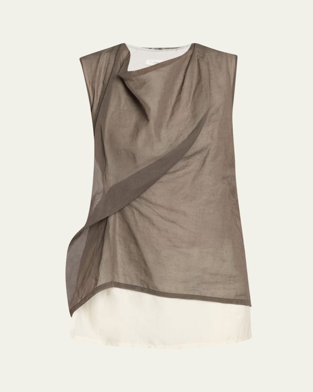 Inawa Draped Layered Sleeveless Top